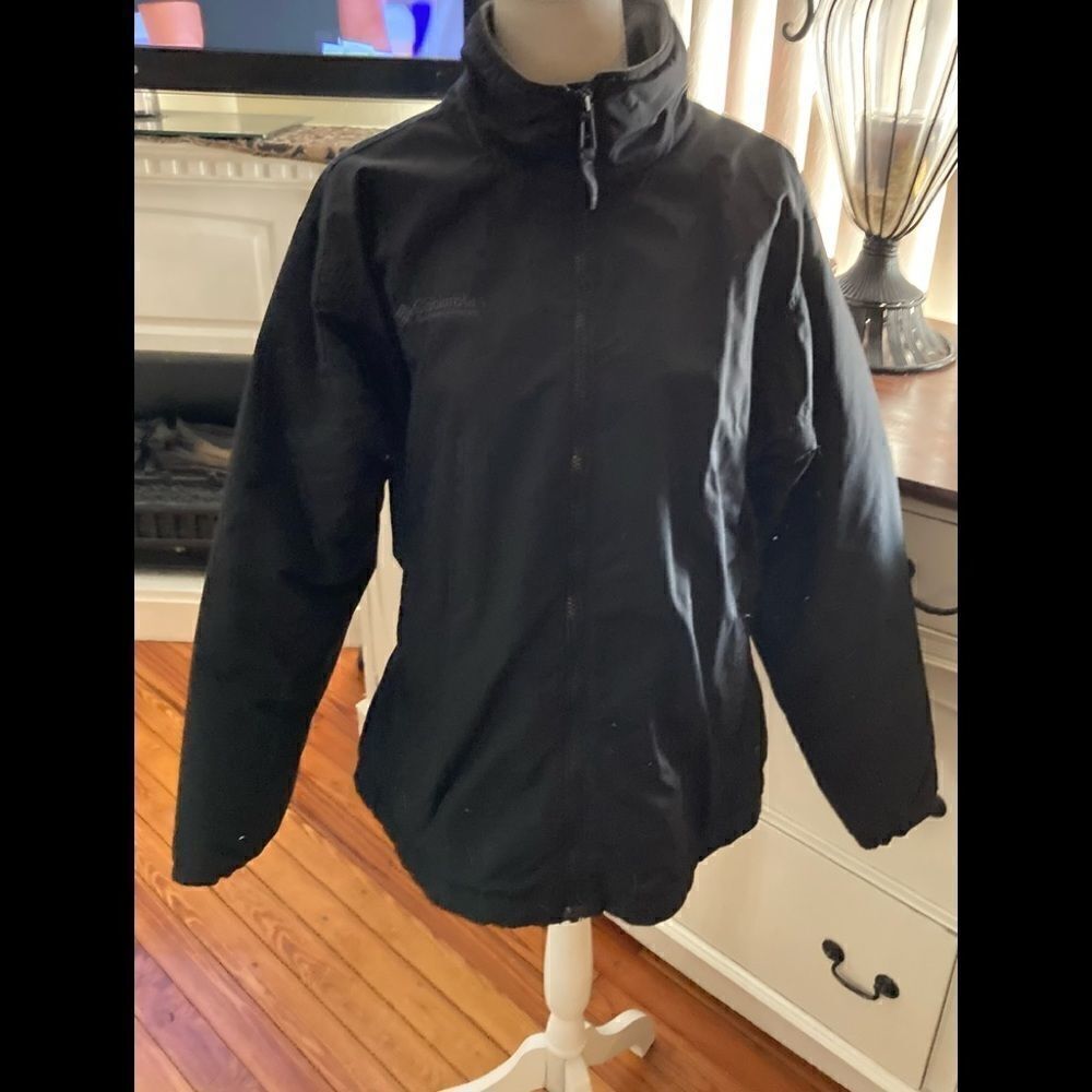 Columbia Navy Blue Windbreaker Jacket Full Zip Lightweight Outdoor Coat Large - Picture 4 of 9